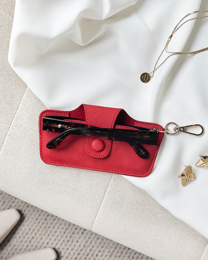 LOUENHIDE : Skittle Sunglasses Case - Rasberry