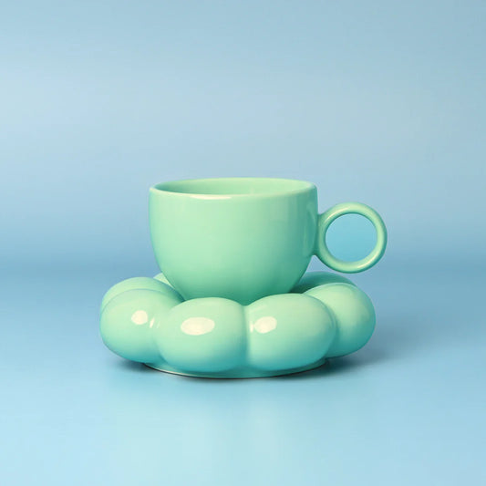 SAGE & COOPER : Lottie Mug & Saucer Set - Blue