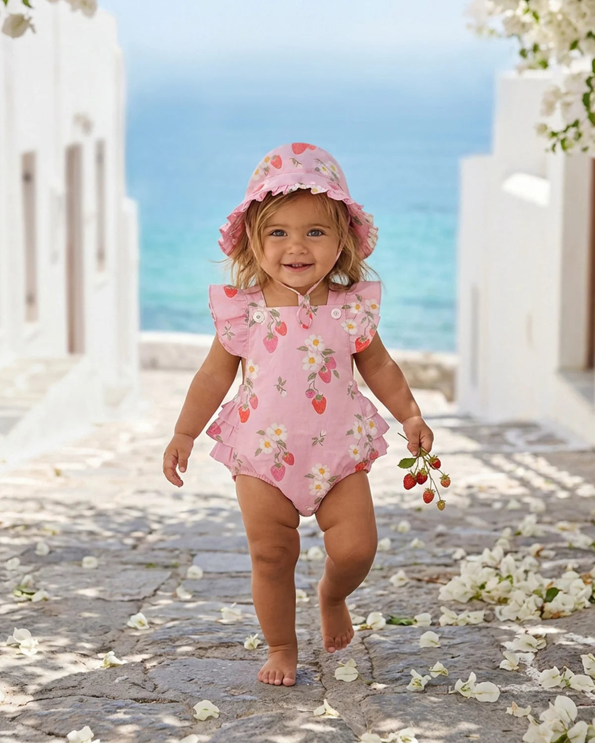 TOSHI : Arcadia Strawberry Fields Pink - Bell Hat