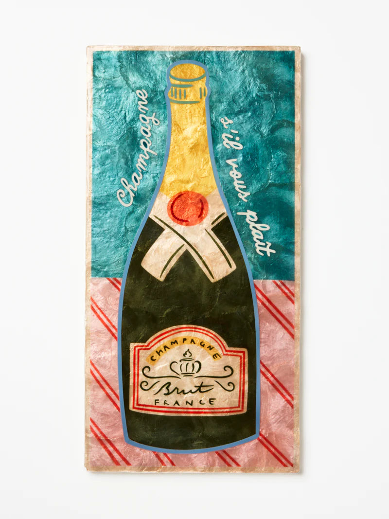 JONES & Co : Happy Hour Champers Large - Wall Art