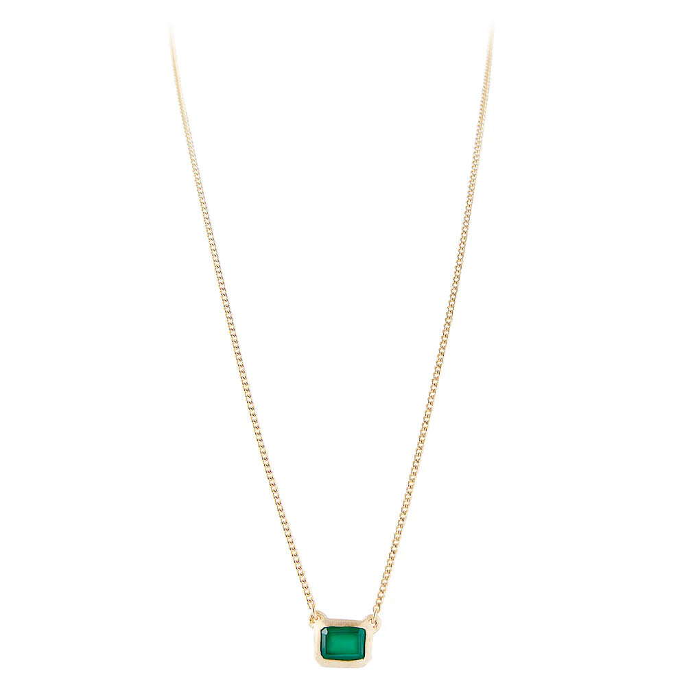 FAIRLEY : Green Agate Deco - Necklace