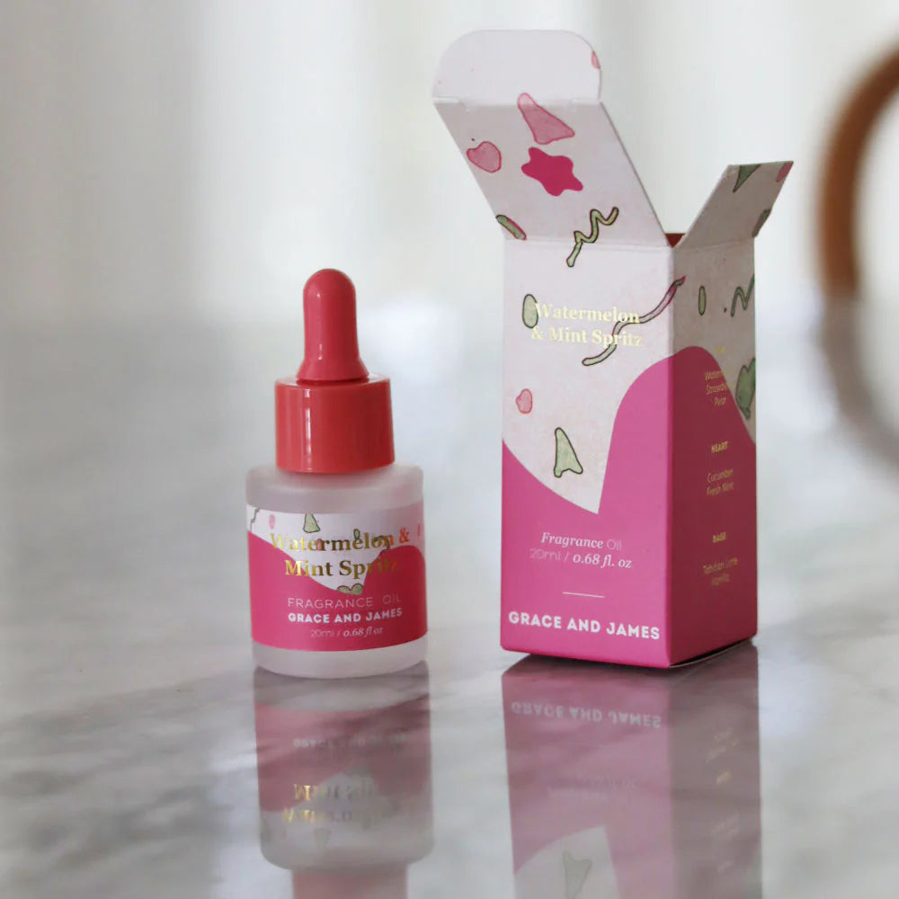 GRACE & JAMES: Bloom Collection - Watermelon & Mint Spritz - Air Freshener