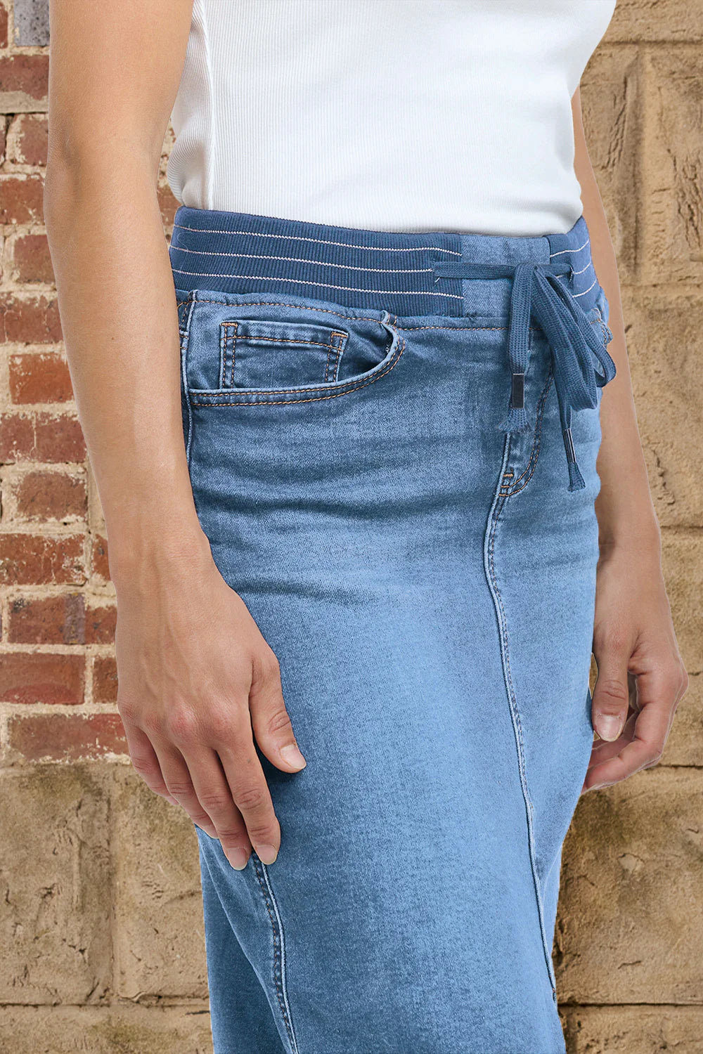 ITALIAN STAR : Hugo Skirt - Light Denim