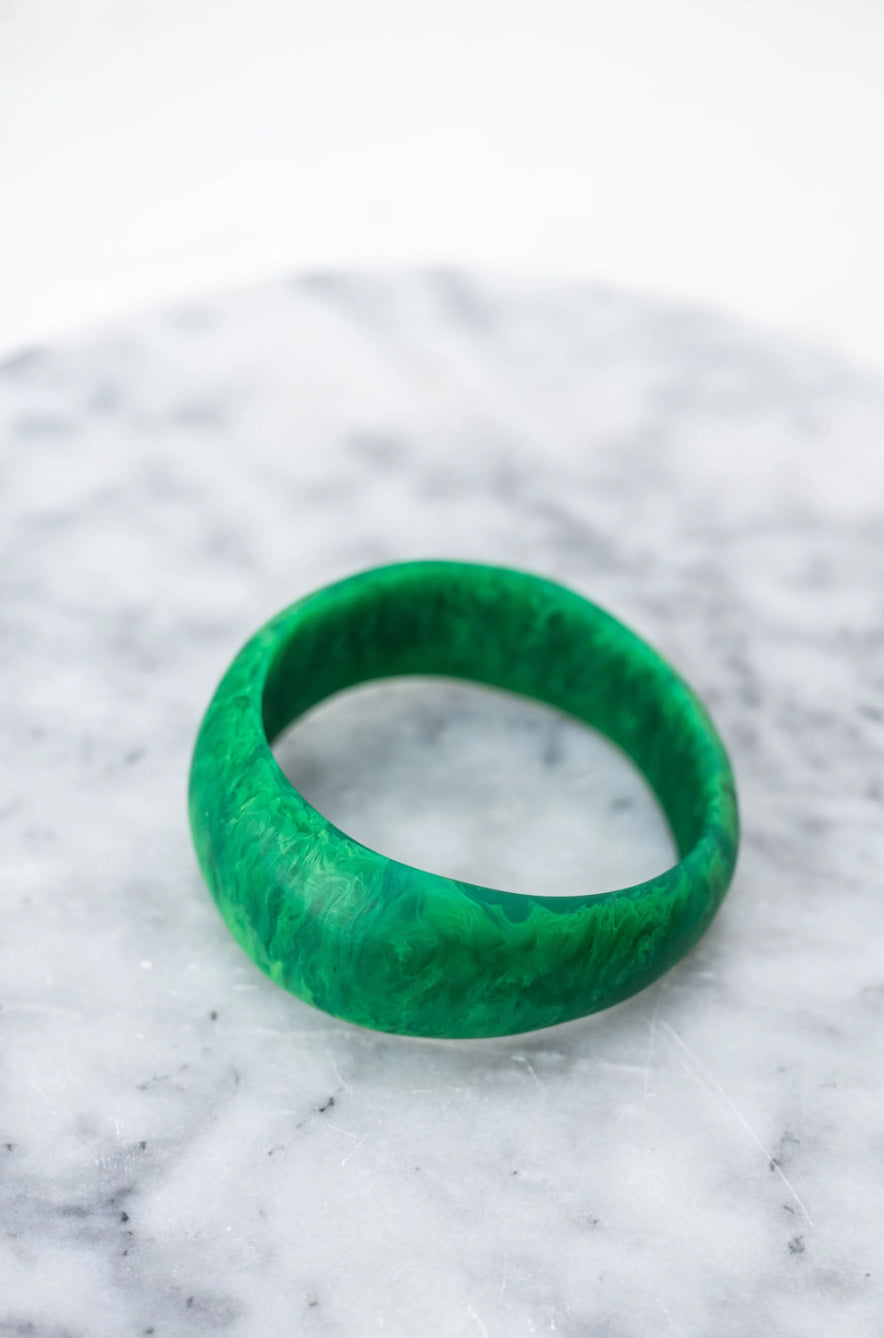 GREENWOOD DESIGNS : Resin Bangle - Green