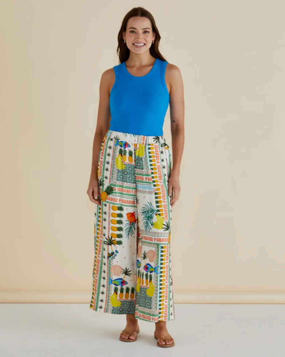 BETTY BASICS : Francis Rib Tank - Blue