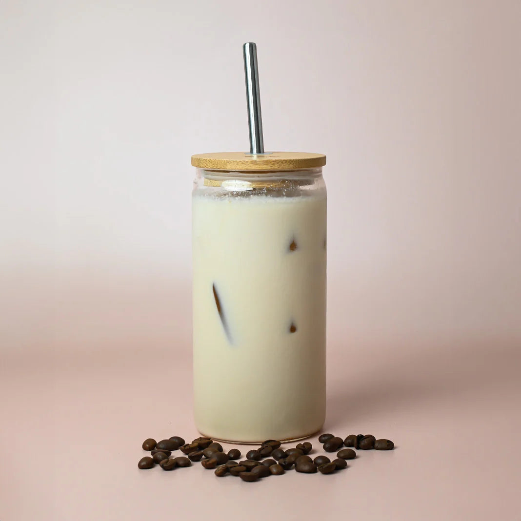 SAGE & COOPER : Carnaby 500ml Tumbler - Clear W/ Straw