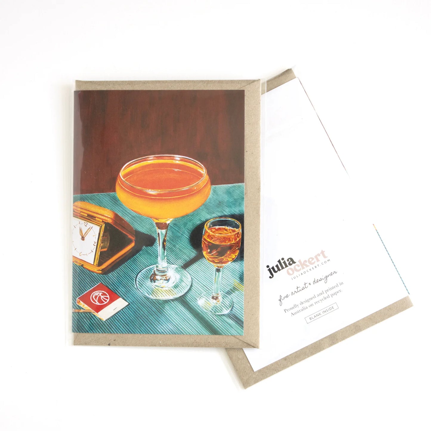 GREETING CARD : Julia Ockert - ‘The Temptation’ Cocktail - Greeting Card