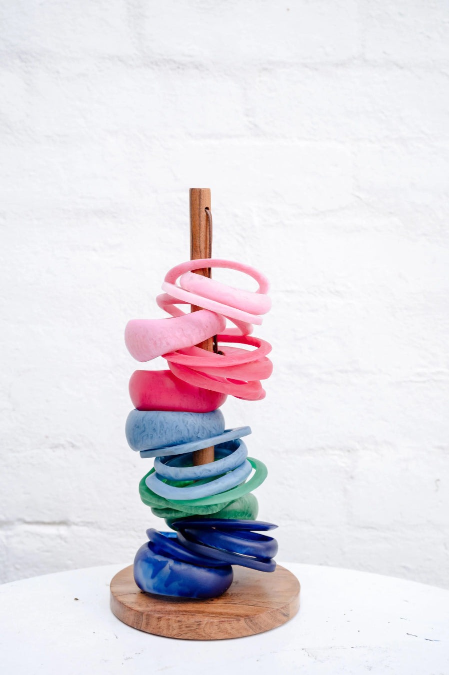 GREENWOOD DESIGNS : Resin Bangle - Hot Pink