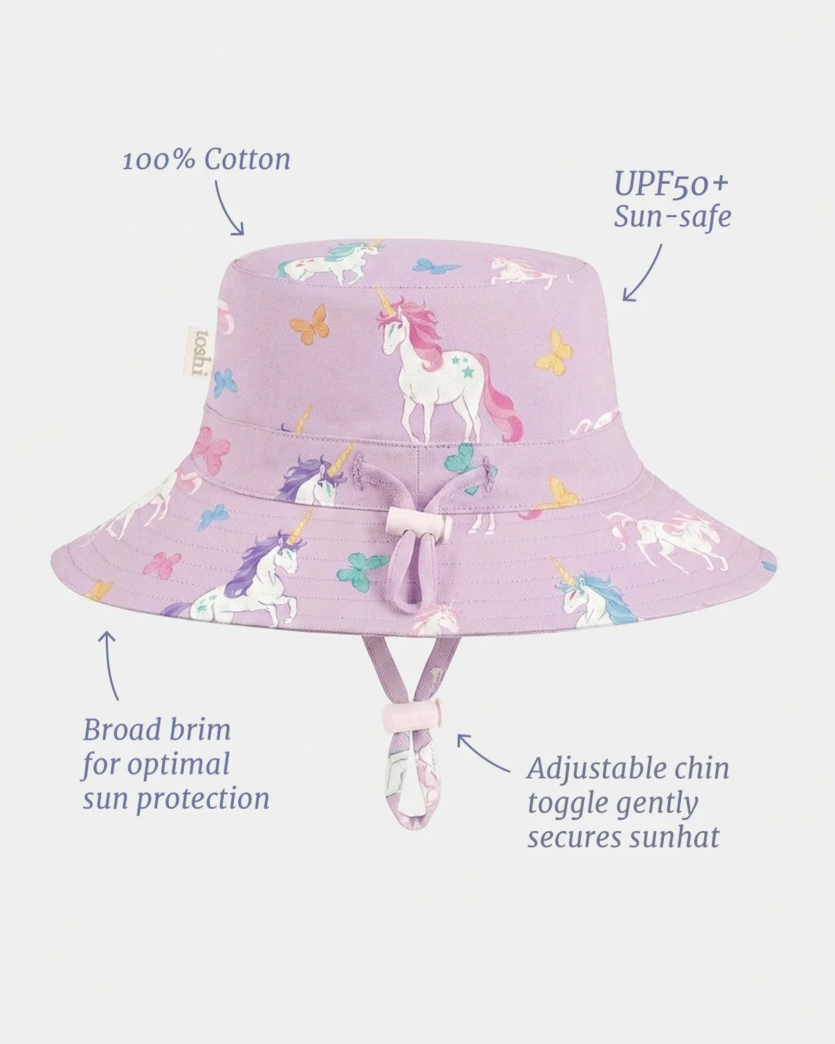 TOSHI : Arcadia Unicorn Lilac - Sunhat