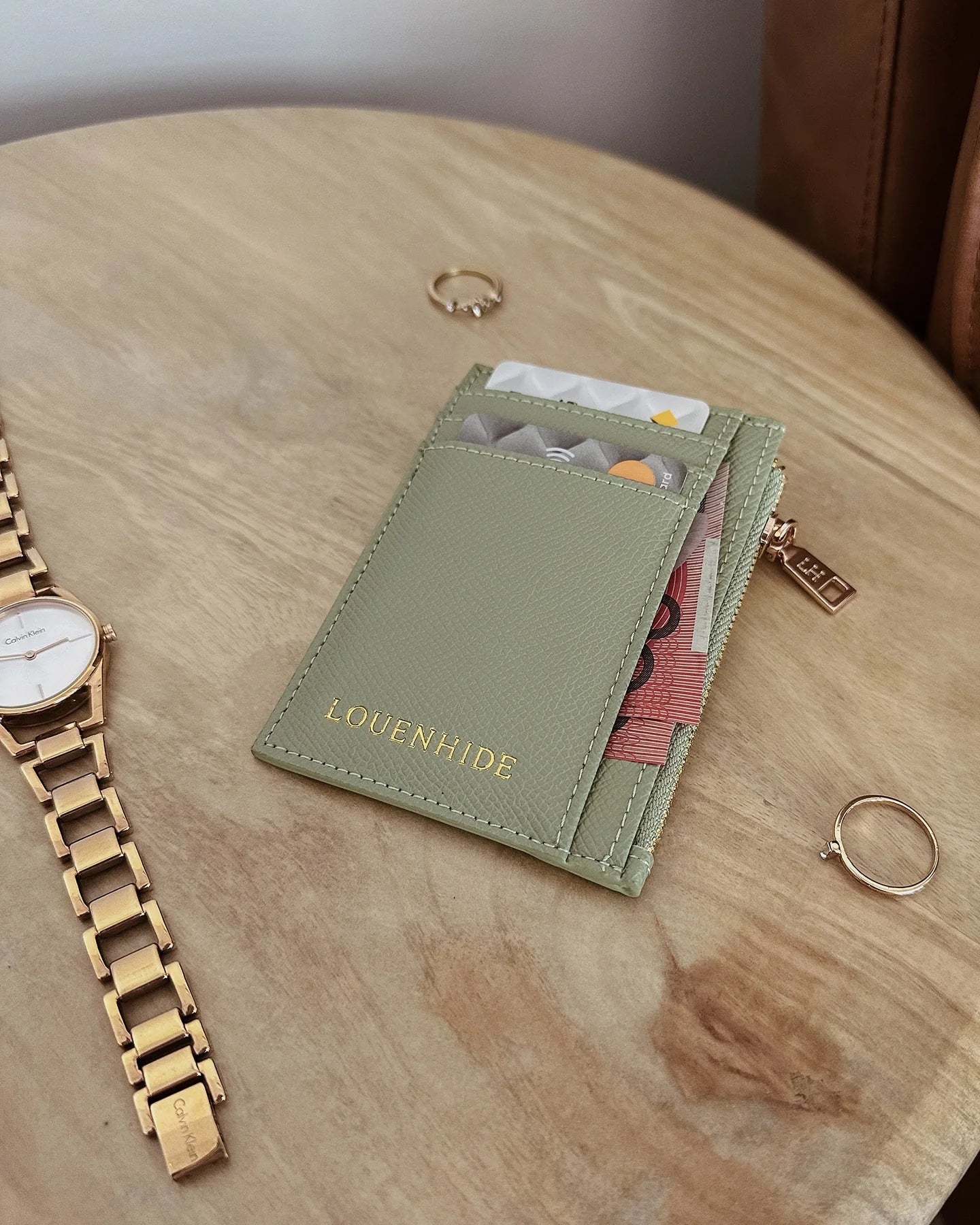 LOUENHIDE : Cara Sage Green - Cardholder