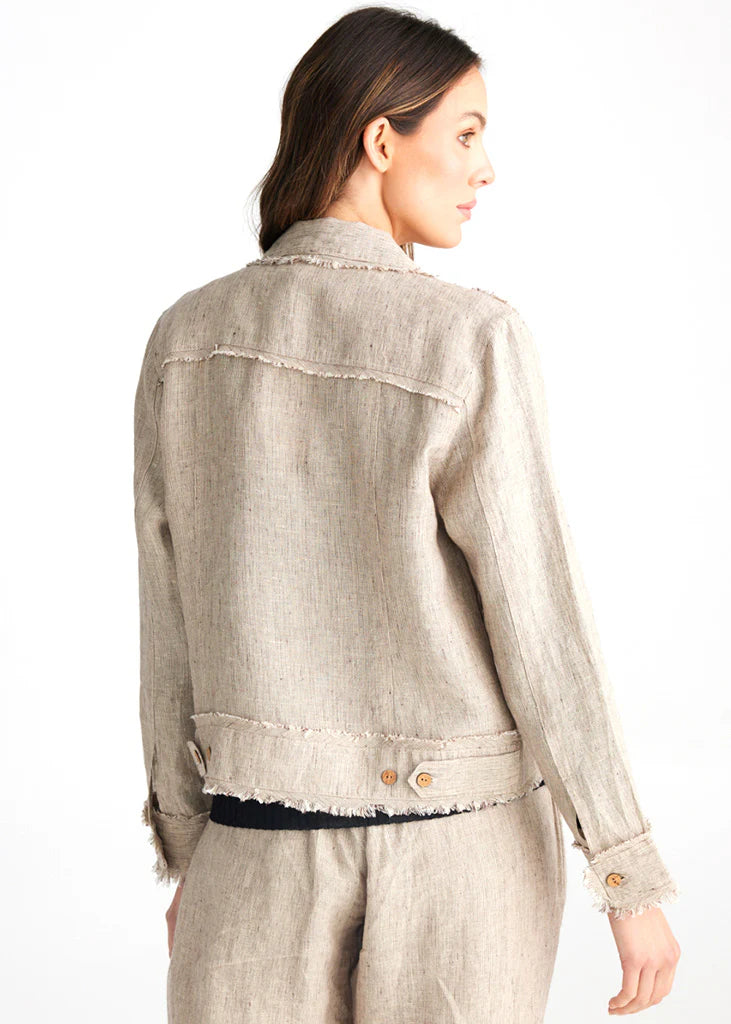 THE SHANTY CORPORATION : Monza Jacket - Natural Linen