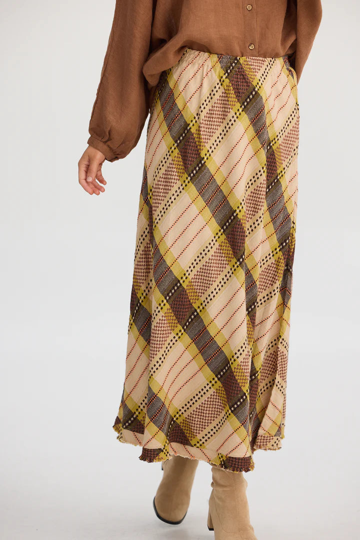THE SHANTY CORPORATION : Sicily Skirt - Santiago Check