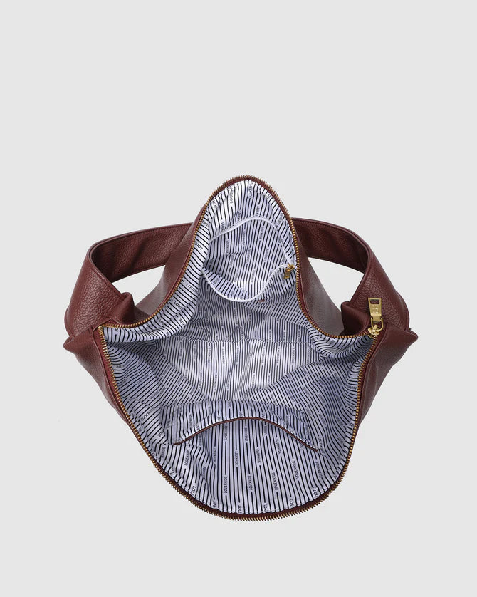 LOUENHIDE : Morgan Shoulder Bag - Burgundy