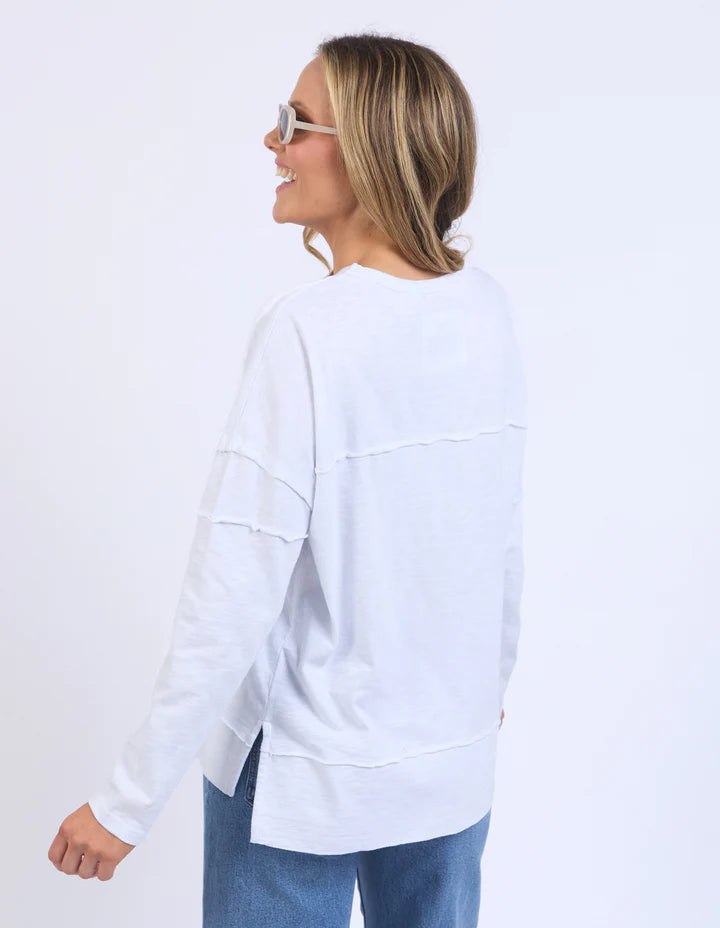 FOXWOOD: Jayne Throw On White- Top