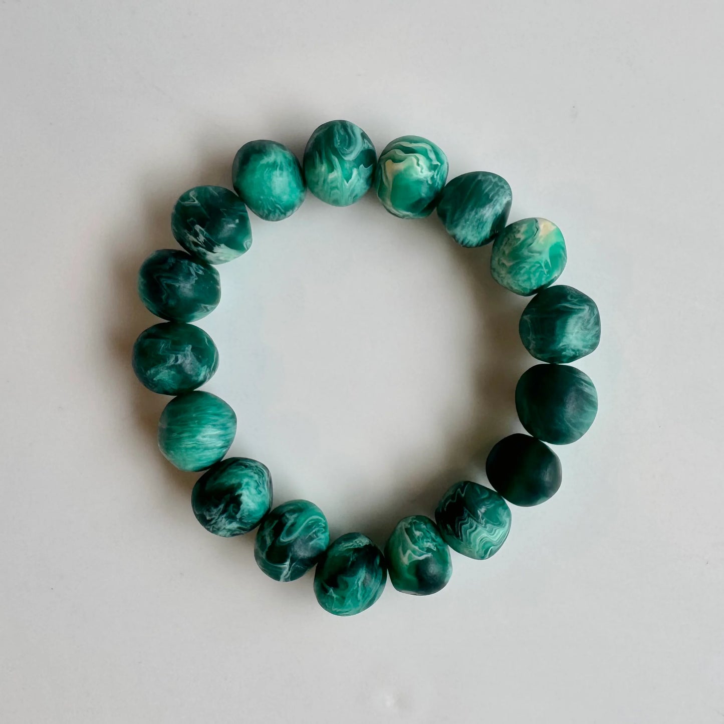 GREENWOOD DESIGNS: Green Marble Rock - Bracelet