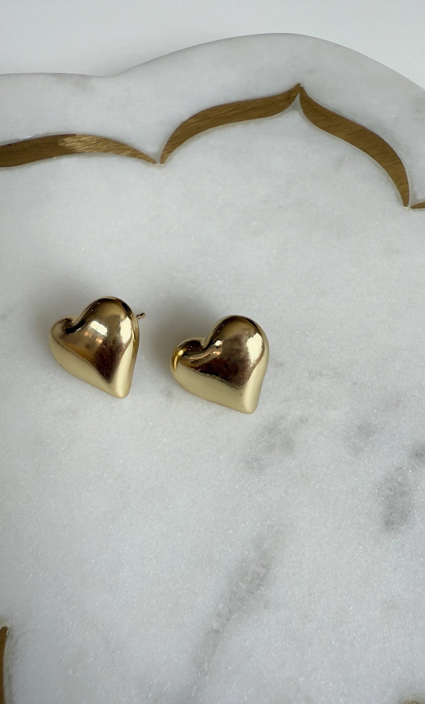 TUNIK: Pop Heart Stud Gold - Earrings