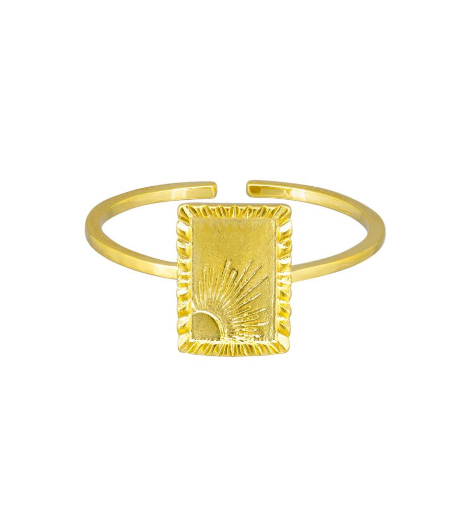 TIGER TREE: Gold Sun Rays - Ring