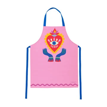 ANNABEL TRENDS : Cotton Fiesta Pink Print - Apron