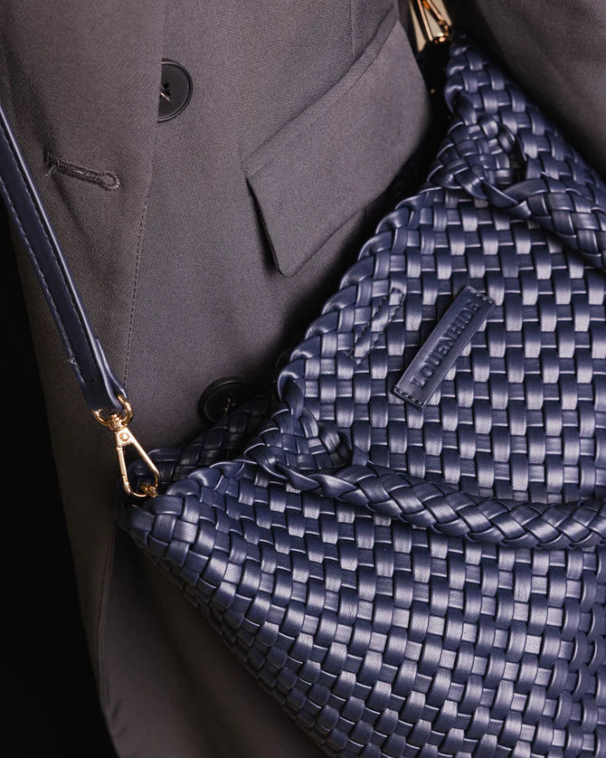 LOUENHIDE : Baby Cruiser Woven Tote Bag - Navy