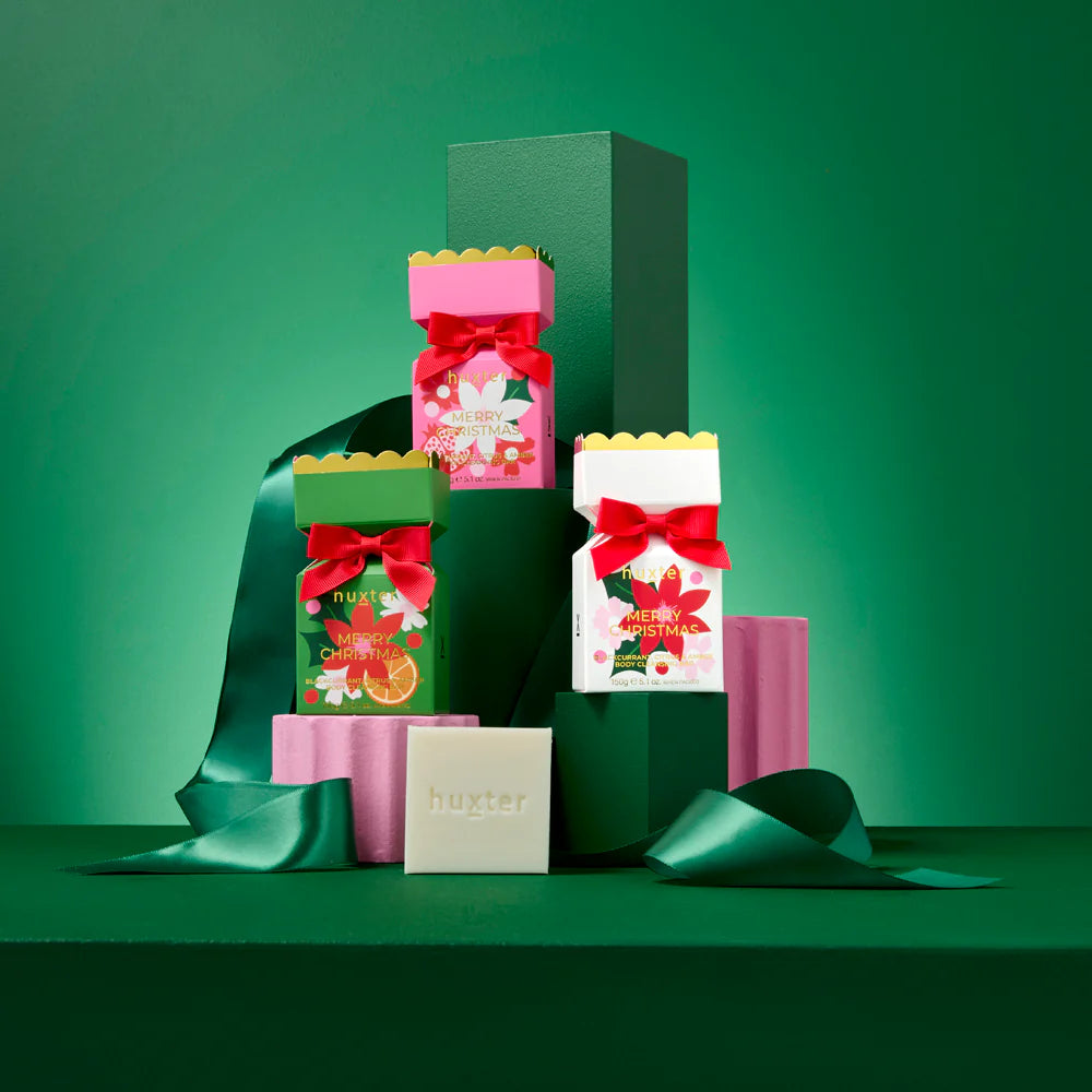 HUXTER : ‘Merry Christmas’ Body Cleansing Bar - White Bon Bon