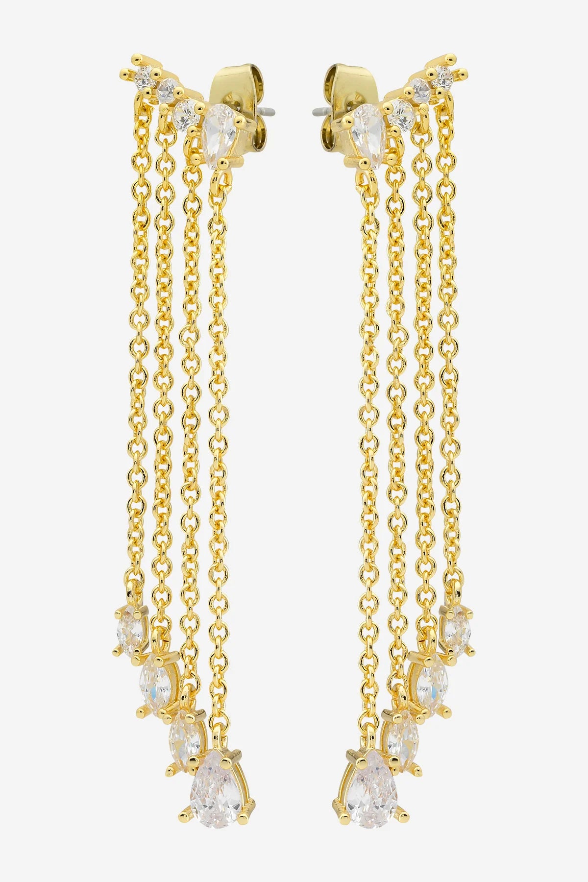LIBERTE: Greer Gold Multi Drop - Earring