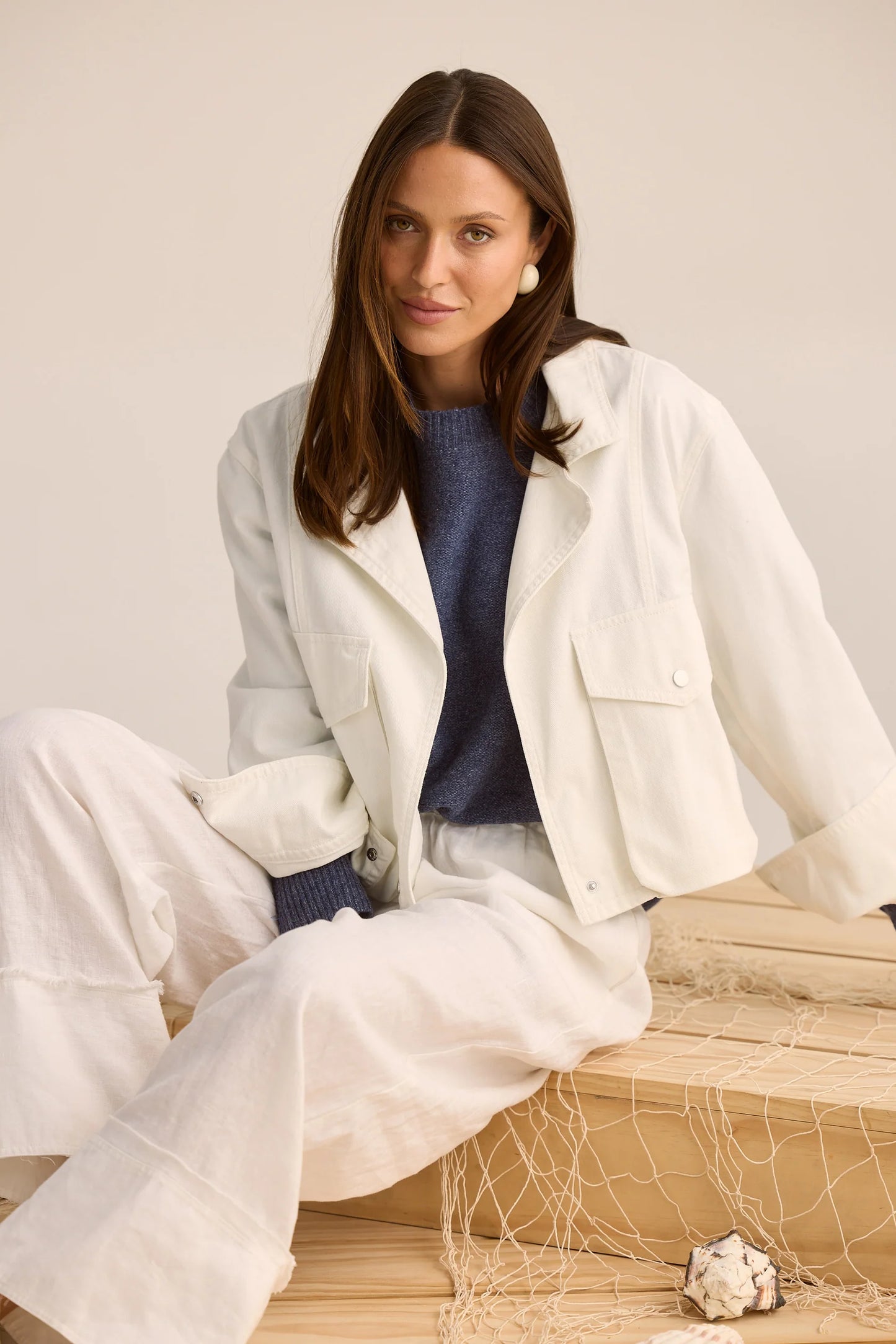 HOLIDAY : Cruise Jacket - White
