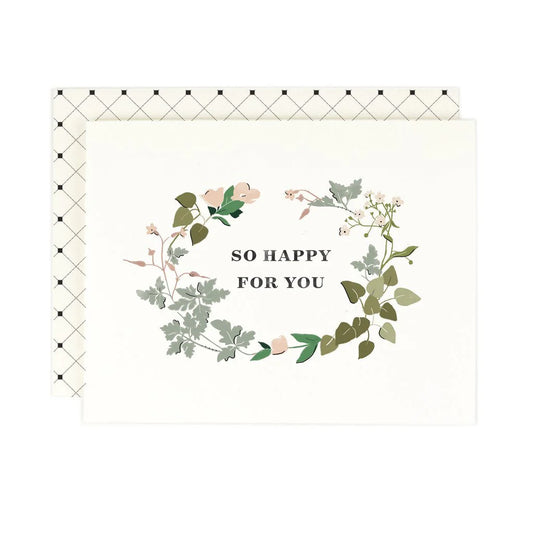 GREETING CARD : So Happy For You - Greeting Card