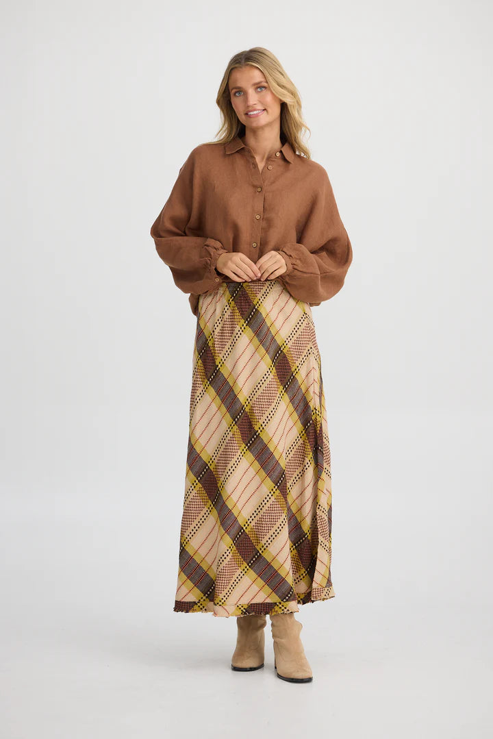 THE SHANTY CORPORATION : Sicily Skirt - Santiago Check