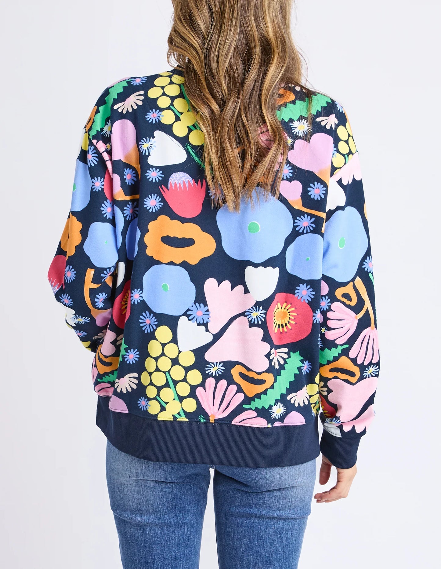 ELM : Flower Medley Crew - Multi Floral Print