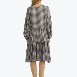 THE SHANTY CORPORATION : Isabella Natural Black Check - Dress