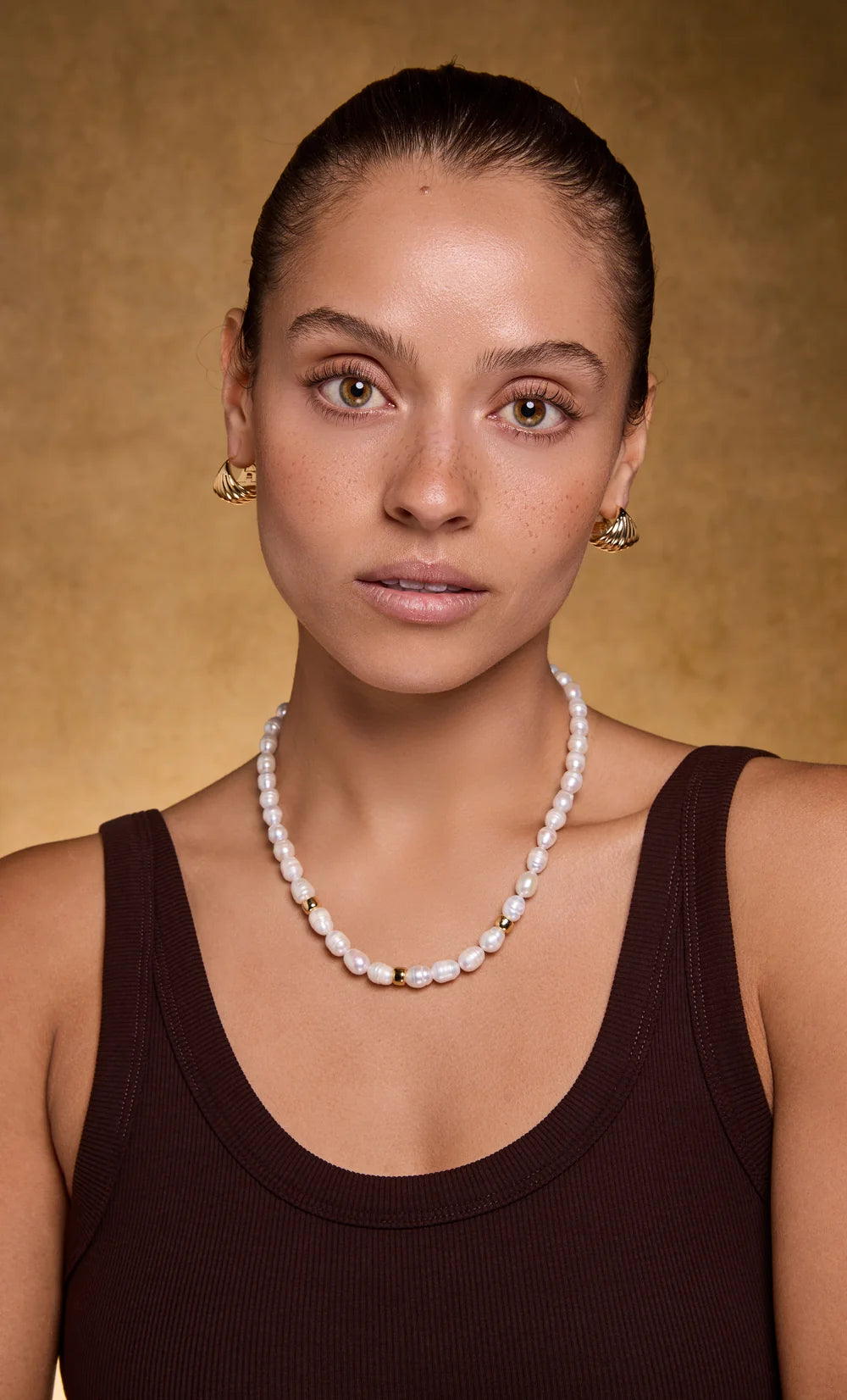 TUNIK : Sculpt 18K Gold Fill Shell - Statement Earrings