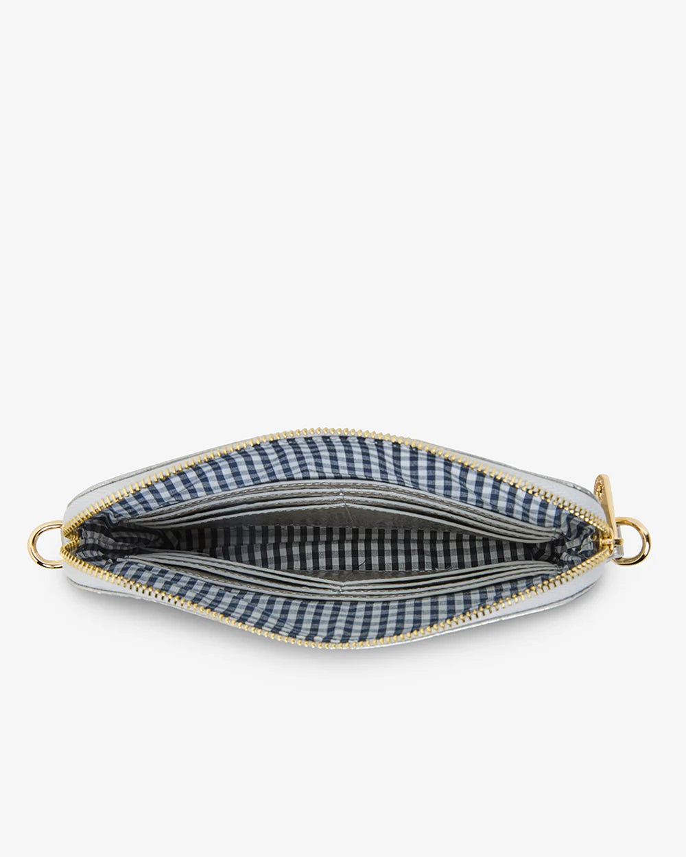 ELMS+KING : Bowery Wallet - Silver Crinkle
