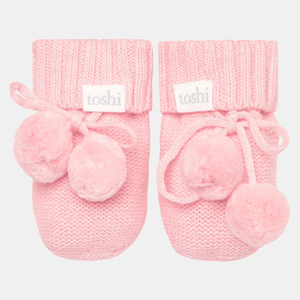 TOSHI : Organic Baby Booties - Pearl