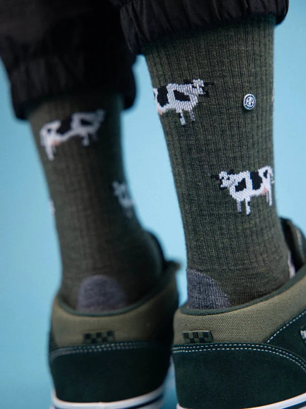 ALFREDO GONZALES : Merino Wool Cow Hiking - Socks