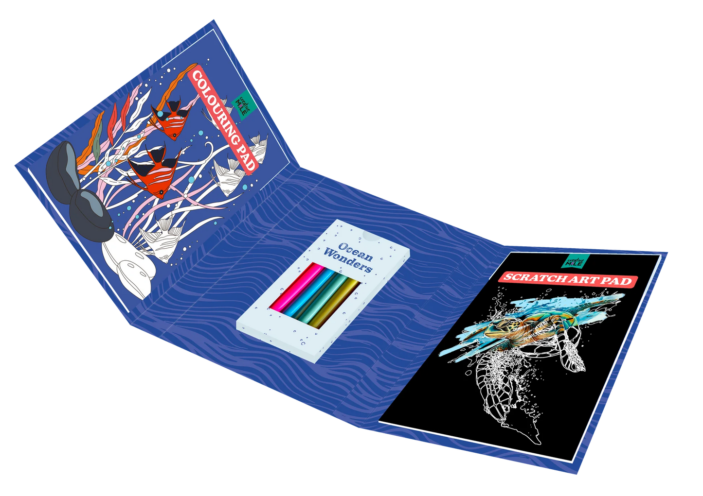 BOOKS : Ocean Wonders Colour & Scratch Book