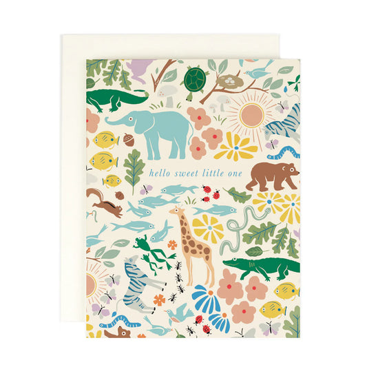 GREETING CARD : Hello little one  - Baby Card
