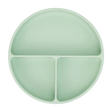 ANNABEL TRENDS : Silicone Suction Divided Plate - Moss