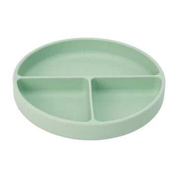ANNABEL TRENDS : Silicone Suction Divided Plate - Moss
