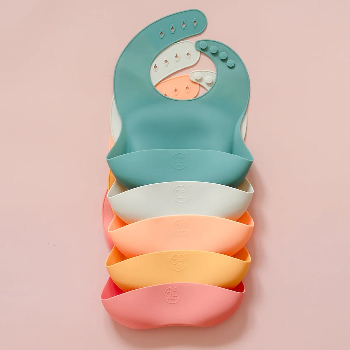 OB DESIGNS : Silicone Bib - Coconut