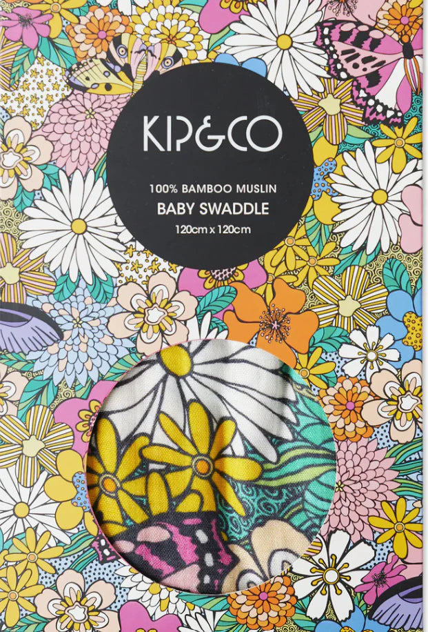 KIP & CO : Baby Swaddle - Bliss Floral