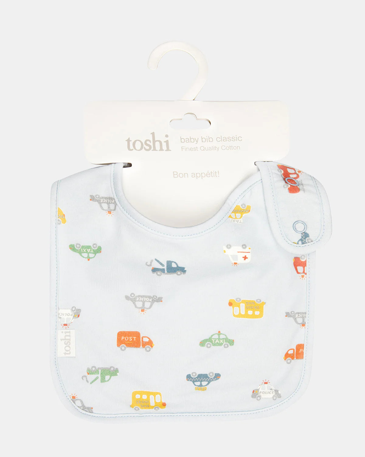 TOSHI : Baby Bib Classic - Working Wheels