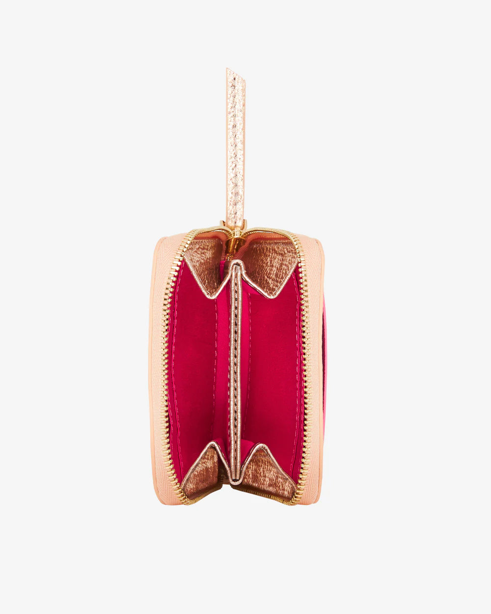 ARLINGTON MILNE : Alexis Zip Purse - Rose Gold Multi