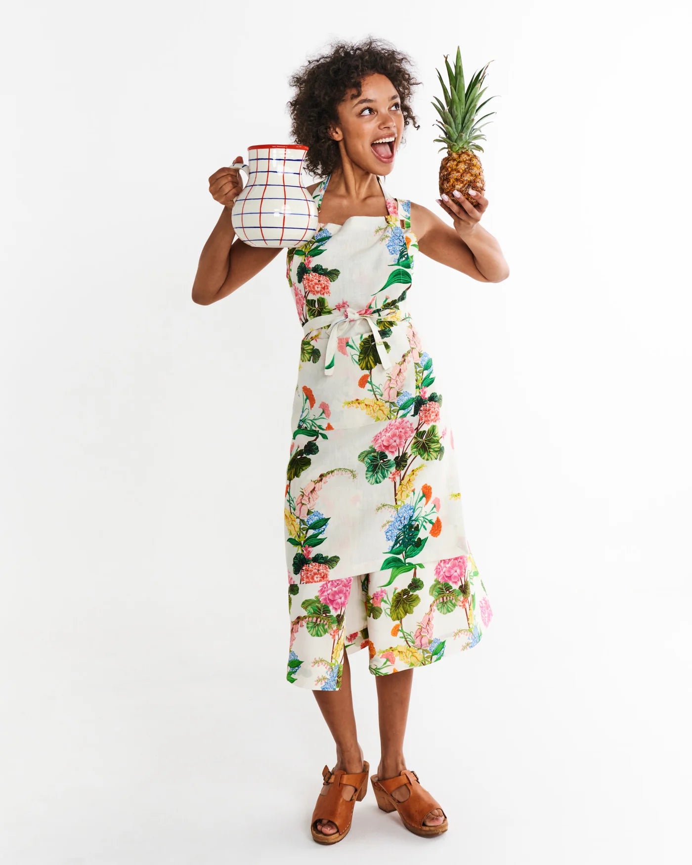 KIP & CO : Linen Apron - Bouquet Beauty