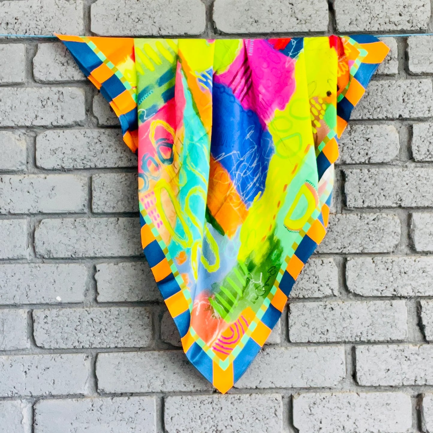 BRONWYN DAVID: Journey Travelled - Silk Scarf