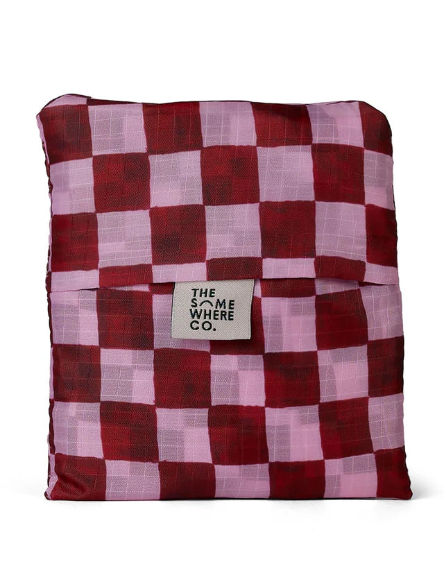 THE SOMEWHERE CO: Crimson Haze - Reusable Shopping Bag