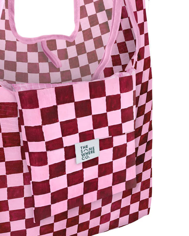 THE SOMEWHERE CO: Crimson Haze - Reusable Shopping Bag