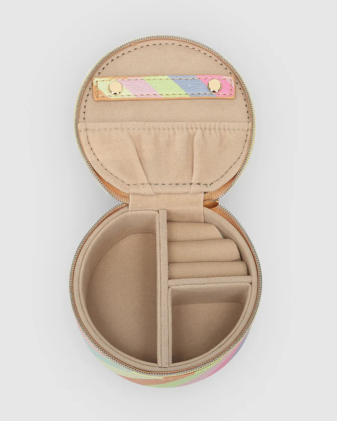 LOUENHIDE : Sisco Jewellery Box - Pastel Stripe