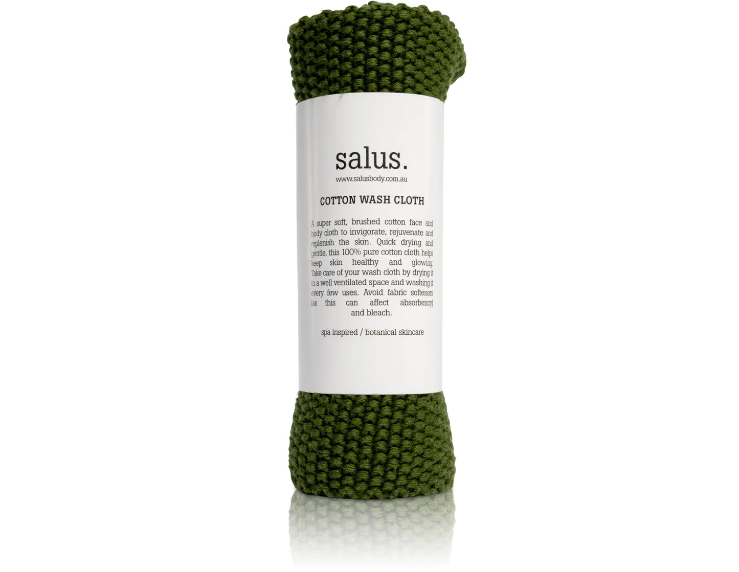 SALUS. : Cotton Wash Cloth - Green