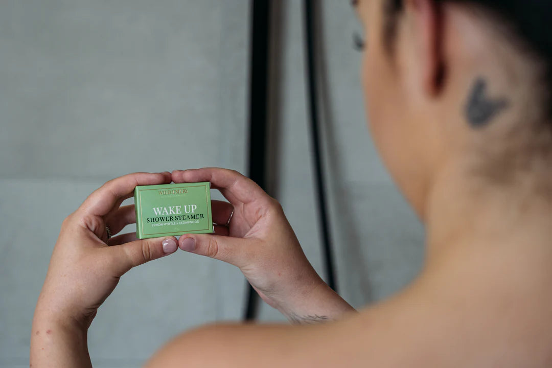 WILD EMERY : Wake Up Lemon Myrtle x Cedarwood - Shower Steamer