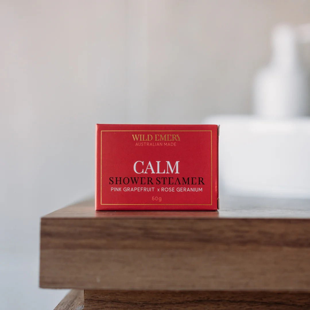 WILD EMERY : Calm Pink Grapefruit x Rose Geranium - Shower Steamer